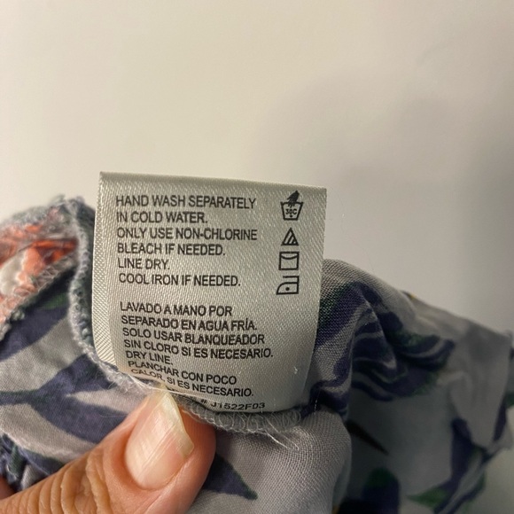 Patrons Of Peace Small Floral Belt Wide Leg Pleated Pants Tropical Boho Hippie - Picture 8 of 12